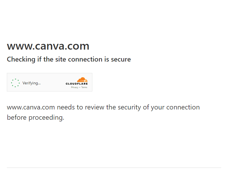 Canva landing page